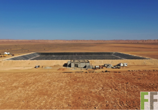 Wasserspeicher auf der Oase-1-Fläche