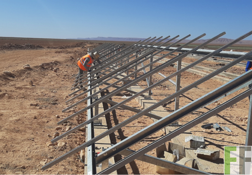 Aufbau der Solarpanels